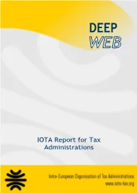 DEEP WEB IOTA Report for Tax Administrations