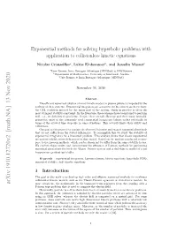 Exponential Methods for Solving Hyperbolic Problems with Application to Collisionless Kinetic Equations