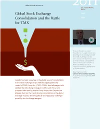 Global Stock Exchange Consolidation and the Battle for TMX