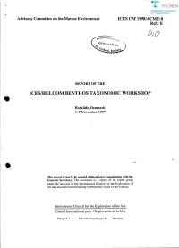 Icesihelcom Benthos Taxonomic Workshop