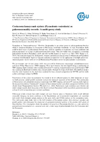 Cretaceous Honeycomb Oysters (Pycnodonte Vesicularis) As Palaeoseasonality Records: a Multi-Proxy Study