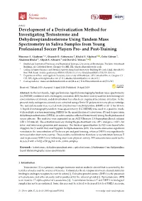 Development of a Derivatization Method for Investigating