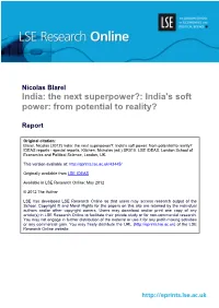 India's Soft Power: from Potential to Reality?