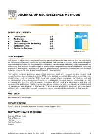 Journal of Neuroscience Methods
