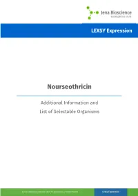 Nourseothricin
