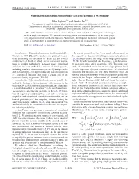 Stimulated Emission from a Single Excited Atom in a Waveguide