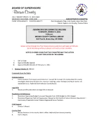 Board of Supervisors