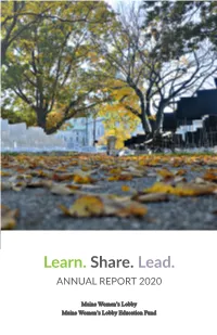 Learn. Share. Lead. ANNUAL REPORT 2020