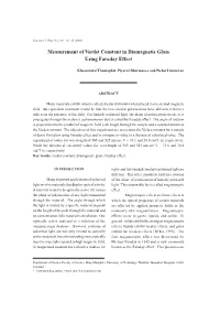 Measurement of Verdet Constant in Diamagnetic Glass Using Faraday Effect