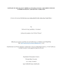 Summary of 2004 Atlantic Tropical Cyclone Activity and Verification of Author's Seasonal and Monthly Forecasts