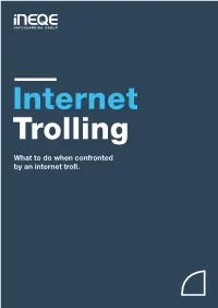 What to Do When Confronted by an Internet Troll. “One Negative Voice Aimed at Me Has the Incredible Power to Drown out a Thousand Positive Ones
