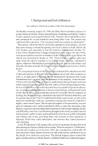 I. Background and Early Influences