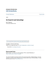 On Visual Art and Camouflage