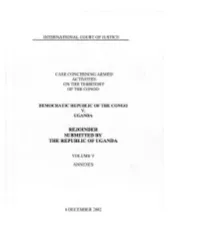 Rejoinder Submitted by the Republic of Uganda