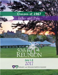 Classes of 1967 Echo and Pine