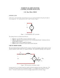 DC Servo Motor Modeling