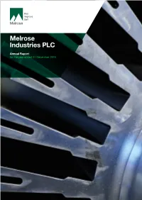2015 Annual Report and Financial • Reviewing the Group’S Arrangements for Its Employees to Raise Statements
