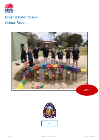 2018 Booligal Public School Annual Report
