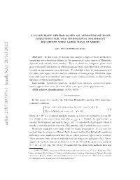 A Plane Wave Method Based on Approximate Wave Directions for Two