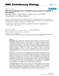EST Based Phylogenomics of Syndermata Questions Monophyly