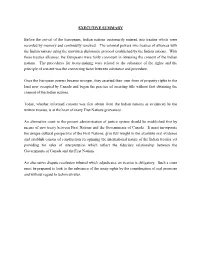 EXECUTIVE SUMMARY Before the Arrival of the Europeans, Indian