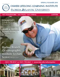 Harbor Branch Oceanographic Institute Lecture