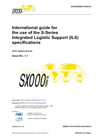 International Guide for the Use of the S-Series Integrated Logistic Support (ILS) Specifications