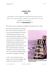 Lesson Two Color