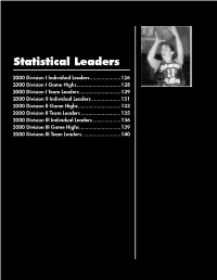 Statistical Leaders