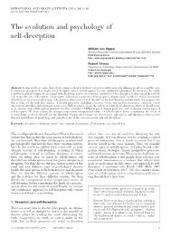 The Evolution and Psychology of Self-Deception