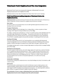 Waterbeach Parish Neighbourhood Plan Area Designation