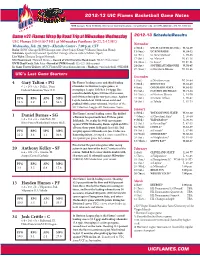 2012-13 UIC Flames Basketball Game Notes UICFLAMES.COM