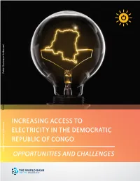 Increasing Access to Electricity in the Democratic Republic of Congo
