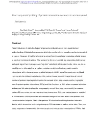 Short Loop Motif Profiling of Protein Interaction Networks in Acute Myeloid