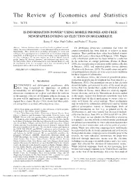 The Review of Economics and Statistics