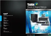 Thunder & Tempest Platforms