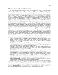 B-1 B. Summary: Support for the Generic Mapping Tools The