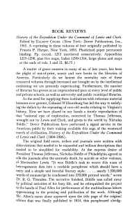 BOOK REVIEWS History of the Expedition Under the Command of Lewis and Clark