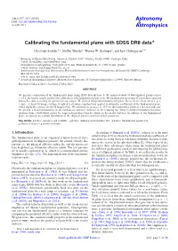 Calibrating the Fundamental Plane with SDSS DR8 Data⋆