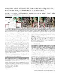 Foveated Rendering and Video Compression Using Learned Statistics of Natural Videos