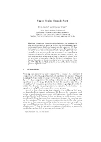 Super Scalar Sample Sort