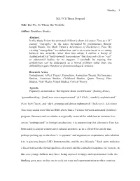 Bradshaw Stanley Abstract. in This Thesis I View Th
