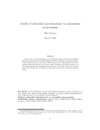 Duality of Ellipsoidal Approximations Via Semi-Infinite Programming