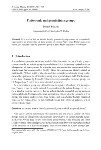 Finite Rank and Pseudofinite Groups