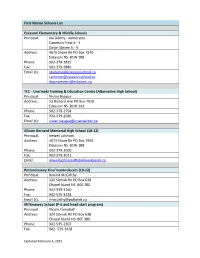 First Nation Schools List Eskasoni Elementary