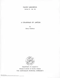 A Grammar of Awtuw