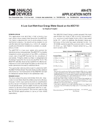 A Low Cost Watt-Hour Energy Meter Based on the ADE7757 (AN-679)