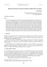 Albanian Poetry After the ’60 and Its Interrelations with Myth, History and Reality