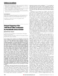 Delayed Triggering of the 1999 Hector Mine Earthquake by Viscoelastic