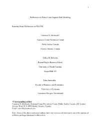 Reflections on Partial Least Squares Path Modeling